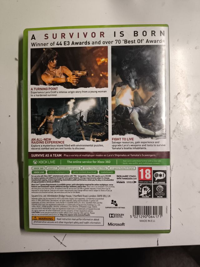 Tomb Raider Xbox 360 Classics