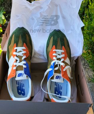 Zapatillas New Balance Verde y Naranja Talla 45.5