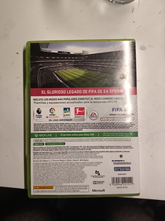 Pack FIFA 17 y 18 Xbox 360