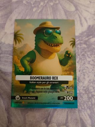 Boomerauro Rex italian brainrot skifidol panini