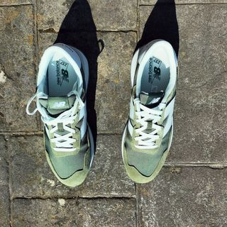 Zapatillas New Balance 45 Verde y Blanca