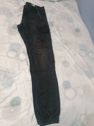 Pantalones Cargo Jack & Jones Talla 30-34 Negro