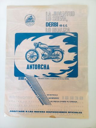 Propaganda Original Derbi Antorcha 49cc