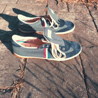 Zapatillas El Ganso estrellas azul marino y blanco