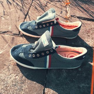 Zapatillas El Ganso estrellas azul marino y blanco