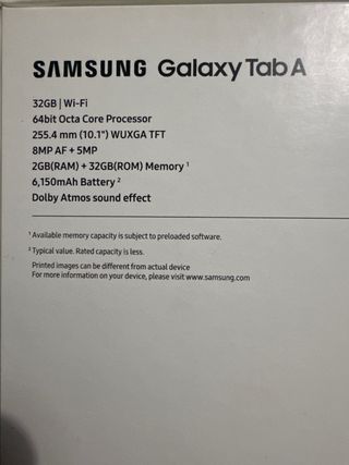 Samsung Tab A Tablet