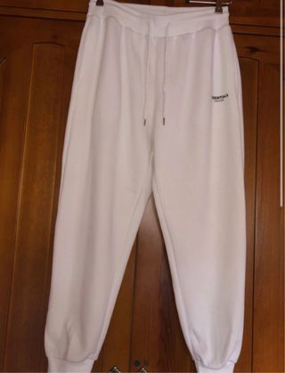 Pantalones chándal Essentials blancos
