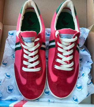 Zapatillas El Ganso Rojo y Verde Talla 45
