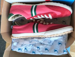 Zapatillas El Ganso Rojo y Verde Talla 45