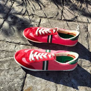 Zapatillas El Ganso Rojo y Verde Talla 45