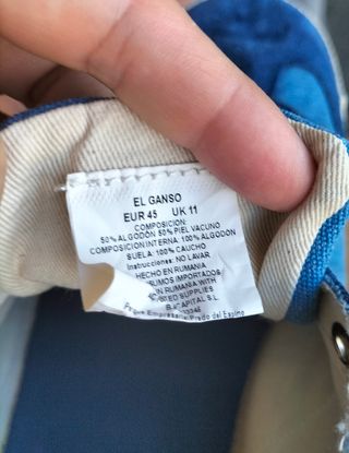 Zapatillas El Ganso Azul Marino Talla 45