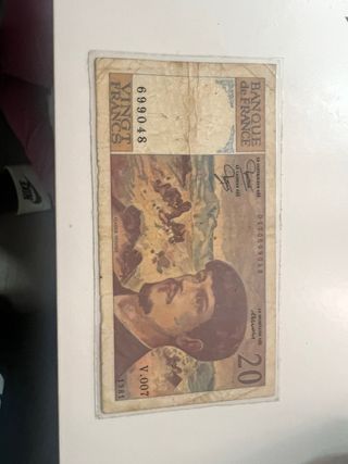 Billete 20 Francos Franceses 1981 Claude Debussy