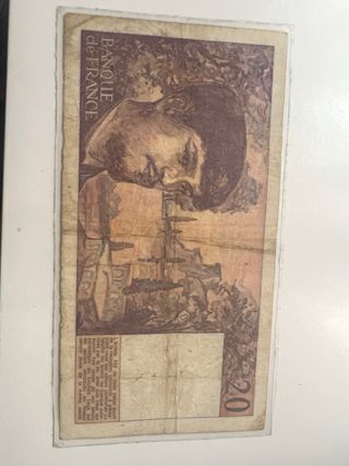 Billete 20 Francos Franceses 1981 Claude Debussy