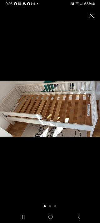 Cama infantil IKEA Gulliver blanca