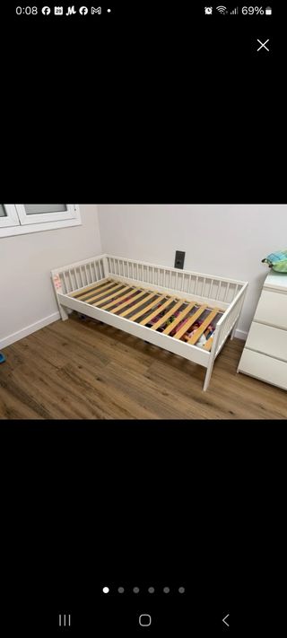 Cama infantil IKEA Gulliver blanca