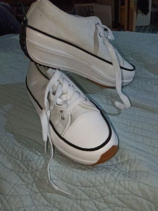 Bambas plataforma tipo Converse T40