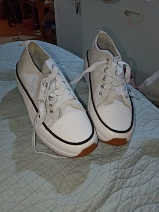 Bambas plataforma tipo Converse T40
