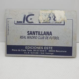 Cromos Fútbol Butragueño / Santillana