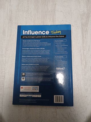 INFLUENCE TODAY 4 Student's book: libro de text...