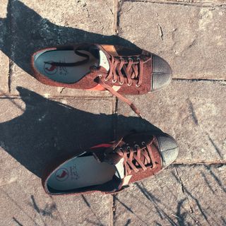 Zapatillas El Ganso Marrón Rojo Beige Talla 45