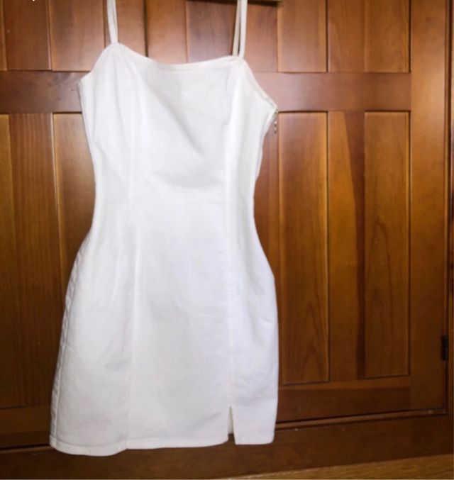 Vestido blanco vaquero