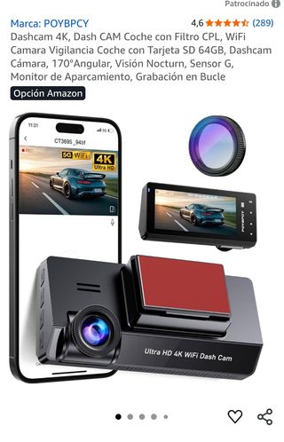 Cámara de Coche UHD 4K Ultra HD