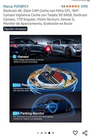 Cámara de Coche UHD 4K Ultra HD