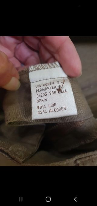 Traje caballero marrón