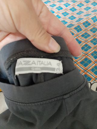 Leggings bambina 3/4 rosa e grigi