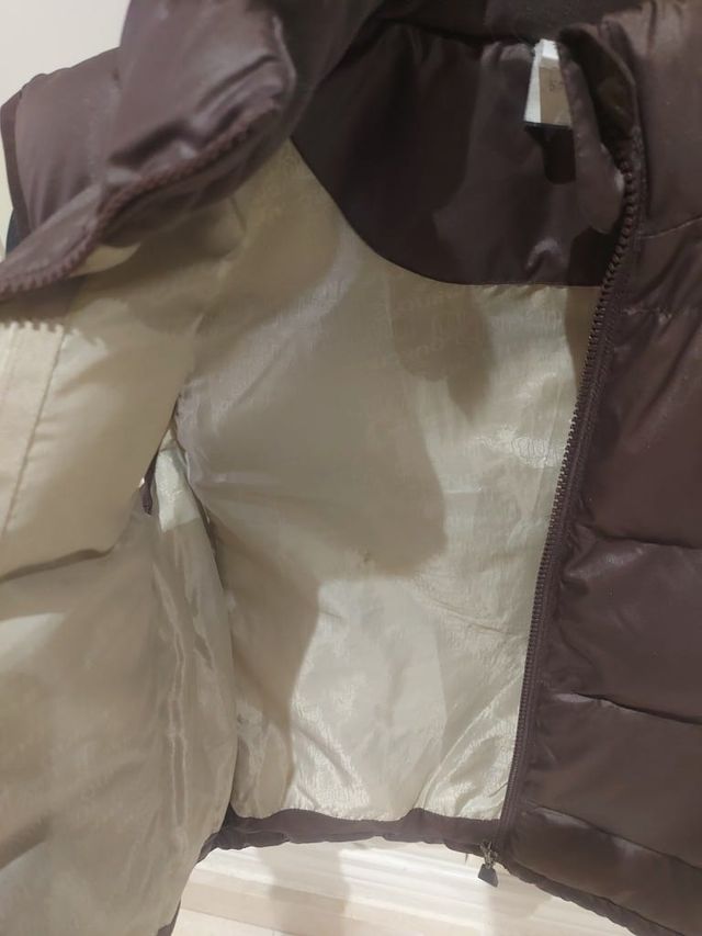 Chaleco Quechua capucha pelo marrón T10