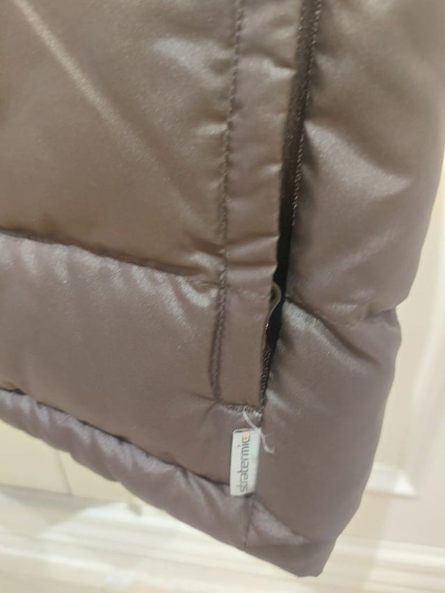 Chaleco Quechua capucha pelo marrón T10