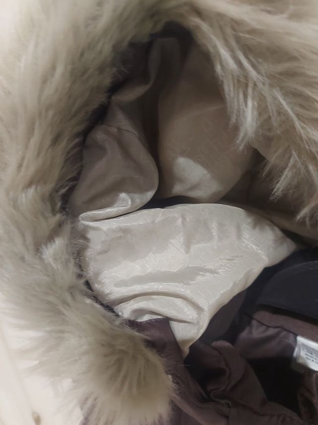 Chaleco Quechua capucha pelo marrón T10