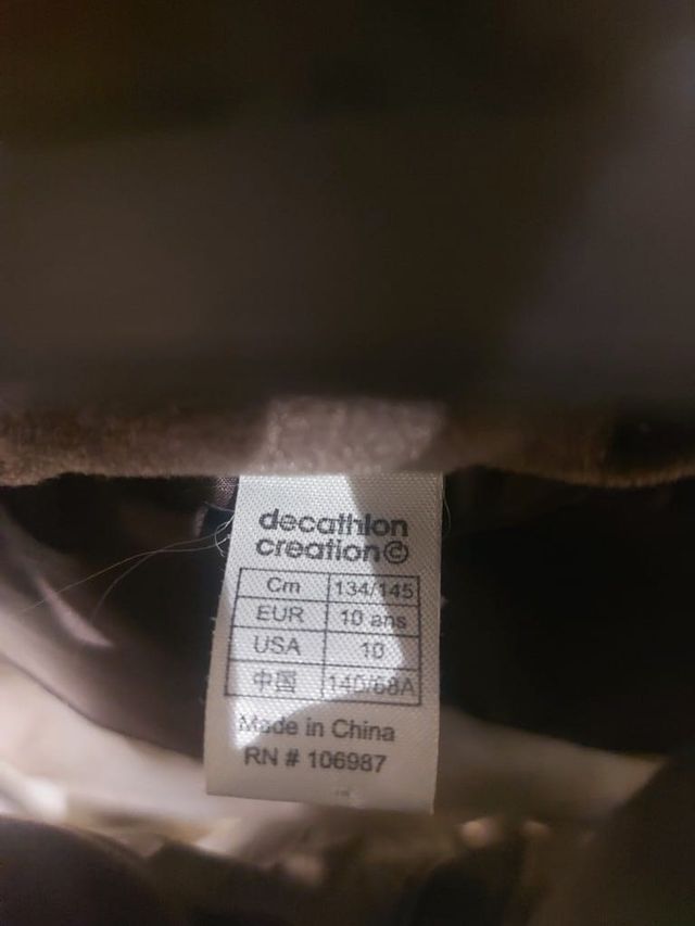 Chaleco Quechua capucha pelo marrón T10