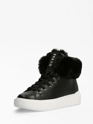 Botines Guess negros y blancos