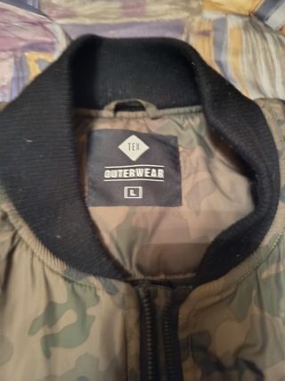 Chaqueta Camuflaje Bomber Marrón y Verde