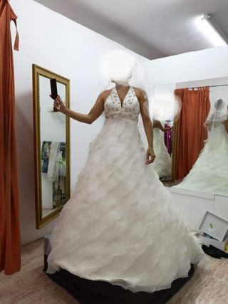 Vestido de Novia Talla 36-40 Adaptable
