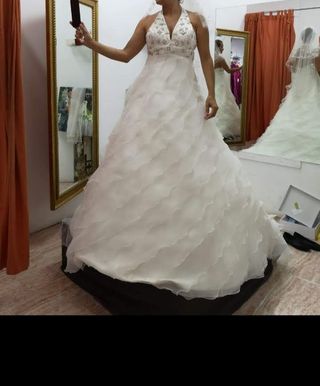 Vestido de Novia Talla 36-40 Adaptable