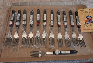 Set di 35 Posate Cucina Barbecue Manico Legno