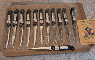 Set di 35 Posate Cucina Barbecue Manico Legno