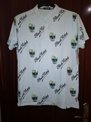 Camiseta Flex-Style Hombre Talla XL Calaveras
