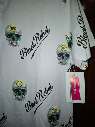 Camiseta Flex-Style Hombre Talla XL Calaveras