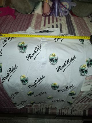 Camiseta Flex-Style Hombre Talla XL Calaveras