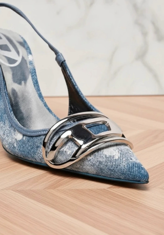 Diesel D-Venus SB Slingback Denim Tg 37