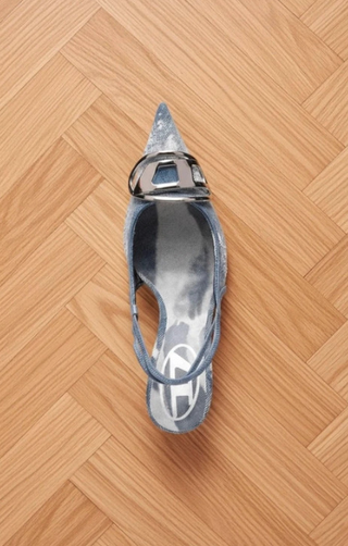 Diesel D-Venus SB Slingback Denim Tg 37