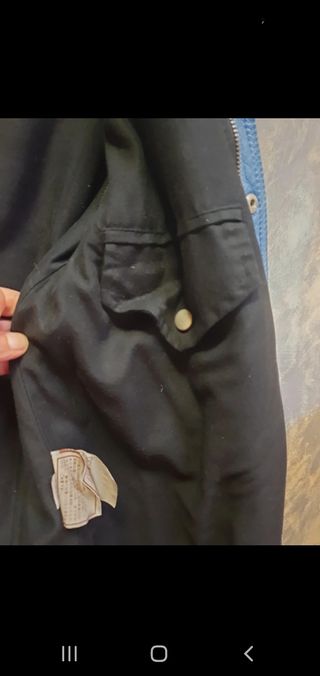 Chaqueta Biker Cuero Azul