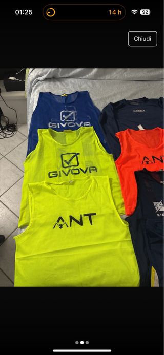 Canotte calcio GIVOVA, ANT, ZEUS