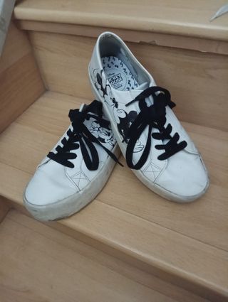 Botas Minnie Mickey Pull&Bear Plataforma Talla 38
