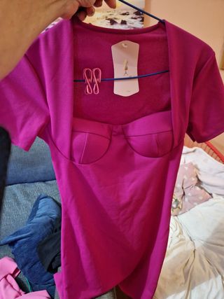 Vestido fiesta rosa