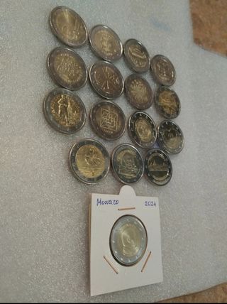 Lote 16 Monedas Conmemorativas de  2€- año 2024