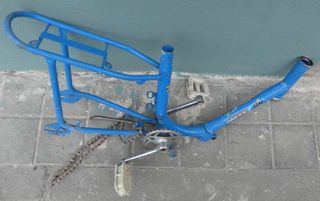 Cuadro BH plegable con bielas plato pedales